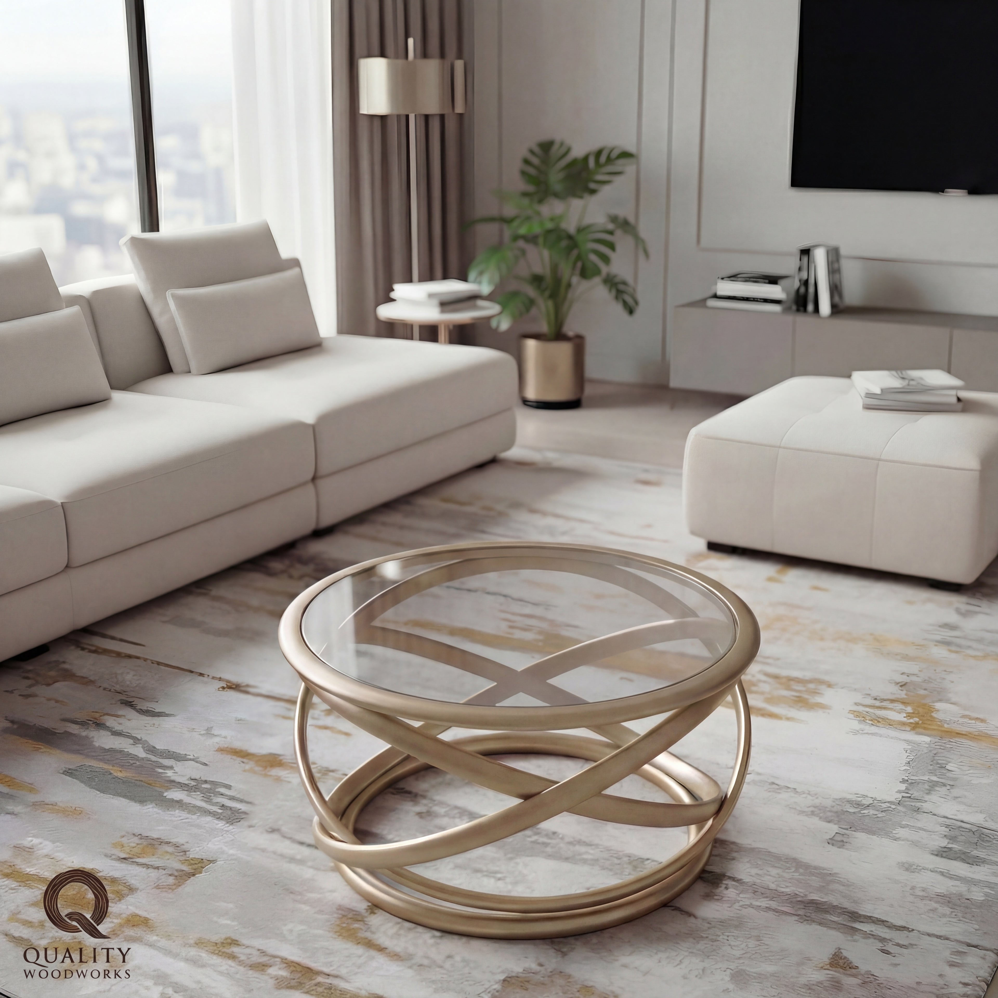 Gilver Round Beech Wood Table