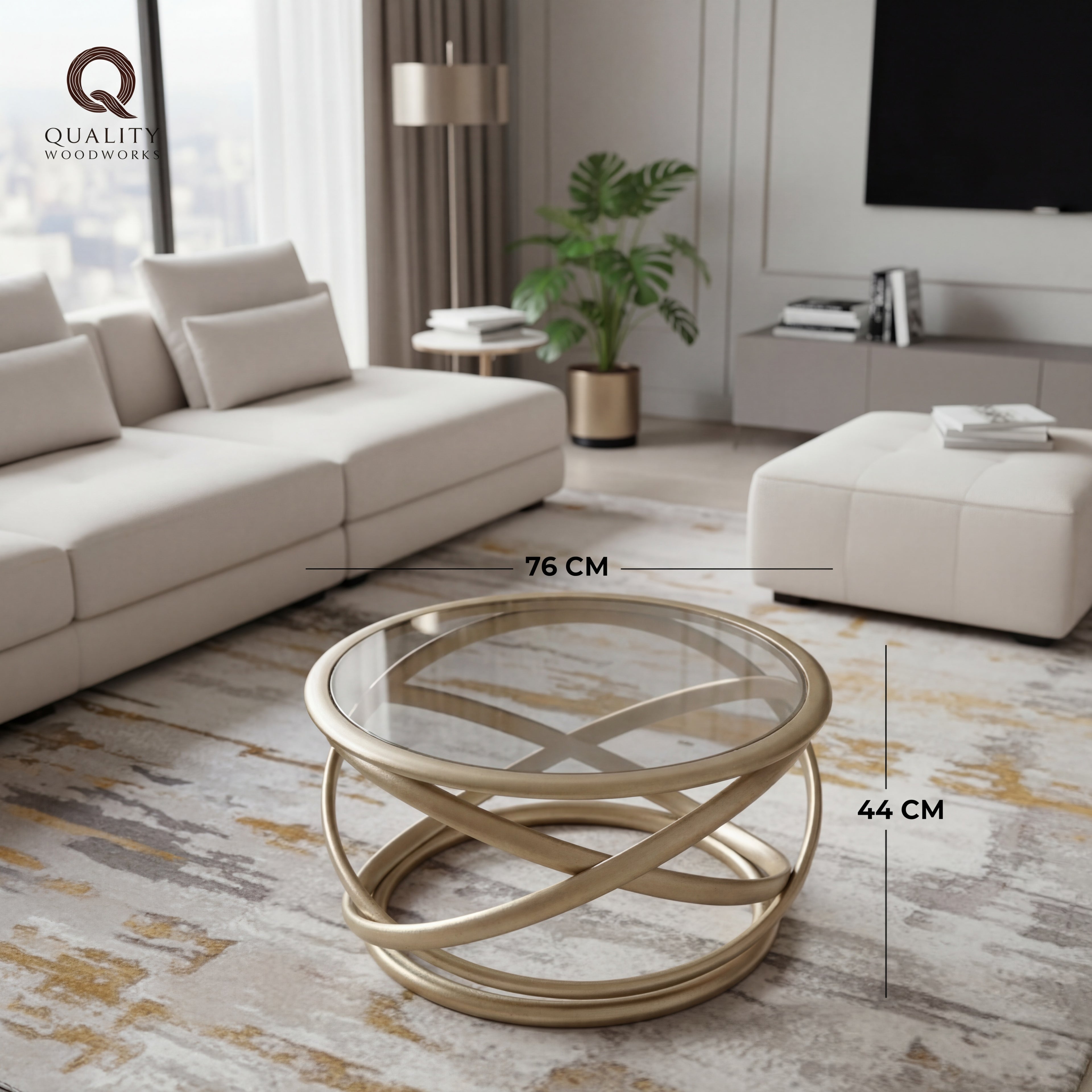 Gilver Round Beech Wood Table