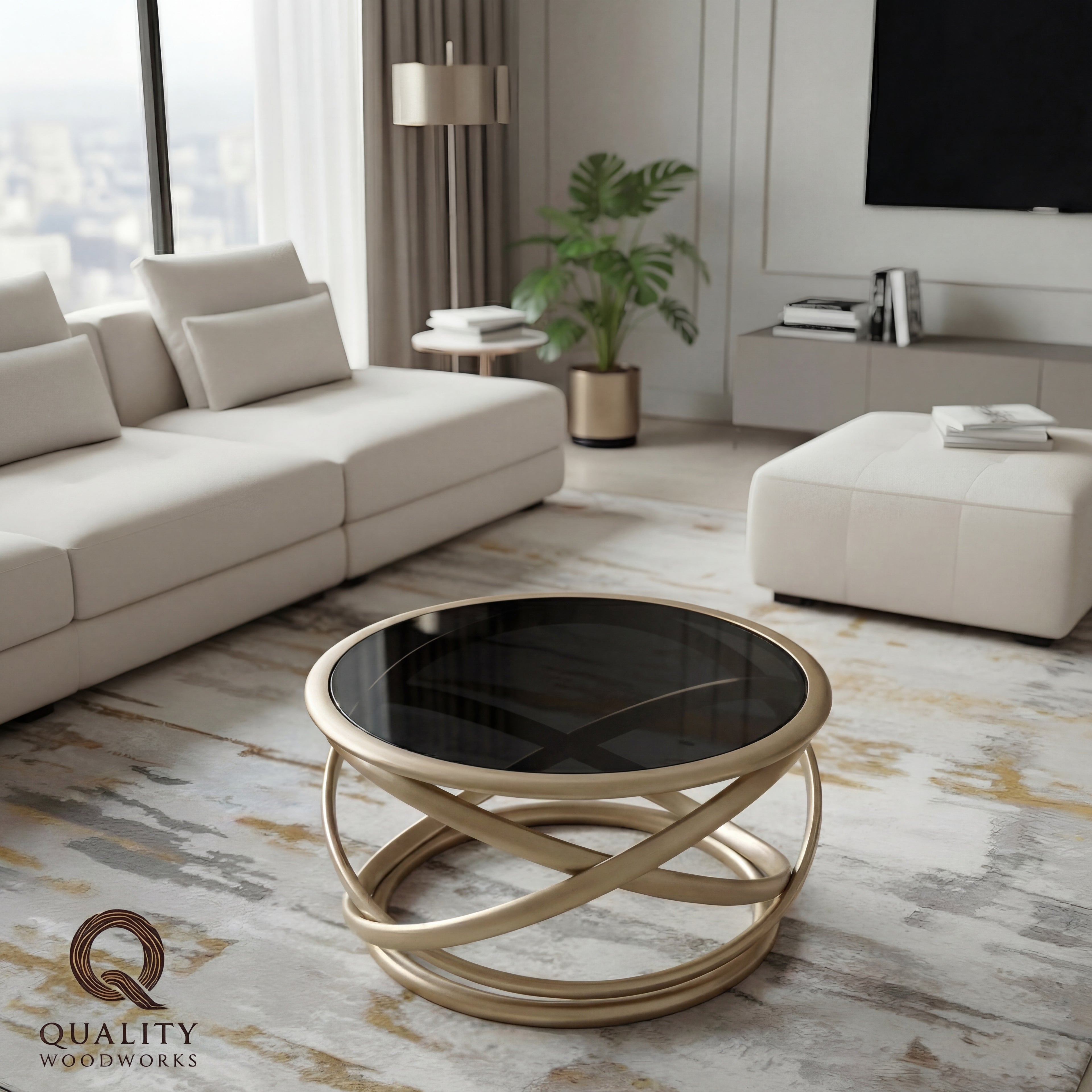 Gilver Round Beech Wood Table